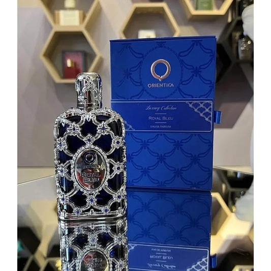 Orientica Luxury Collection Royal Bleu Extrait de Parfum , Vanilla, Long-Lasting Fragrance for Women 2.7 oz/80ml