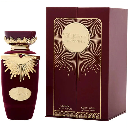 Lattafa Sakeena for unisex Eau De Parfum Spray 100ml Floral and fruity gourmand.