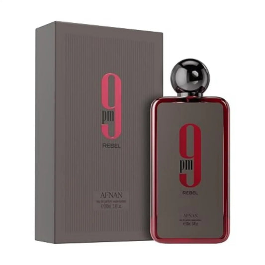 Afnan 9 PM Rebel 100ML Unisex Eau De Parfum Original Arabic Perfume For Men and Women.